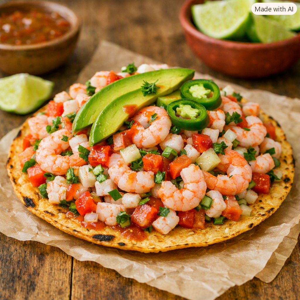 Tostadas de Camarón
